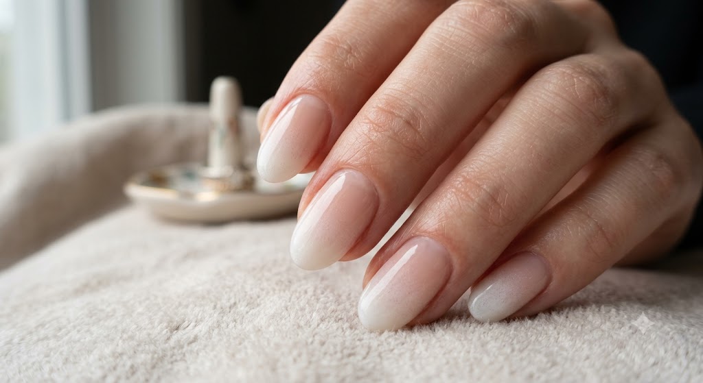 Soft Ombré Soap Sud Fade Nails